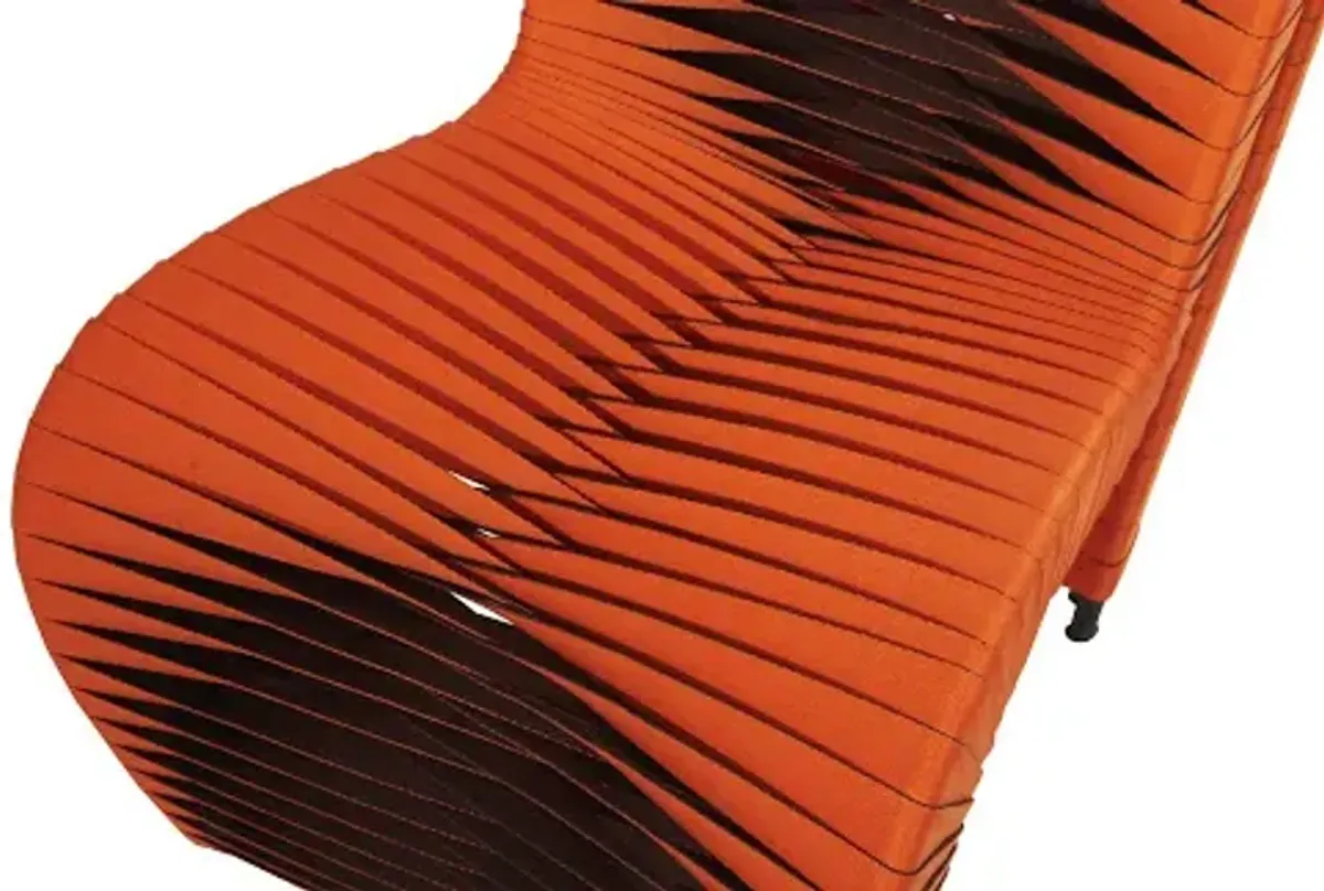 seat belt dining chair, orange