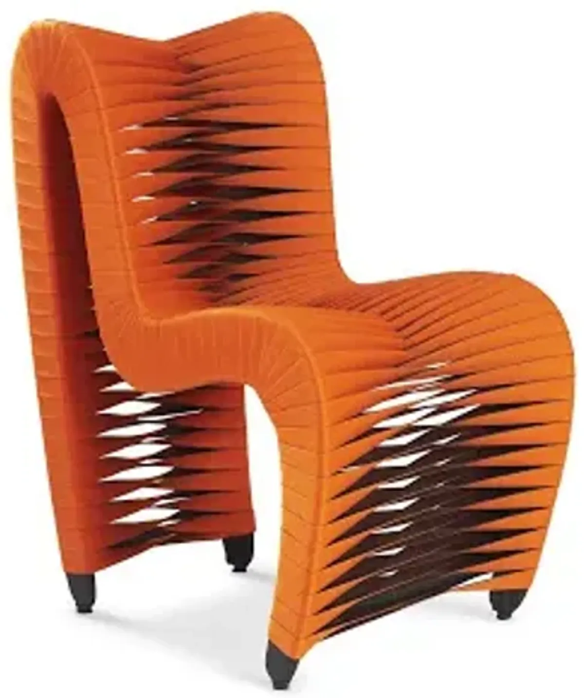 seat belt dining chair, orange