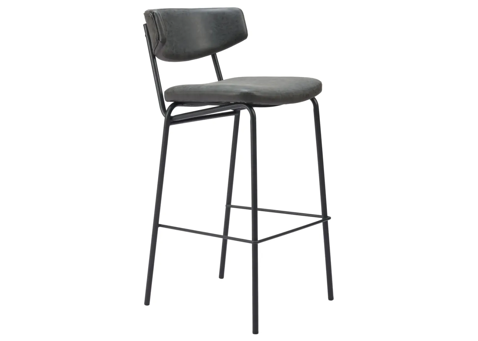 Charon Barstool (Set of 2) Vintage Black