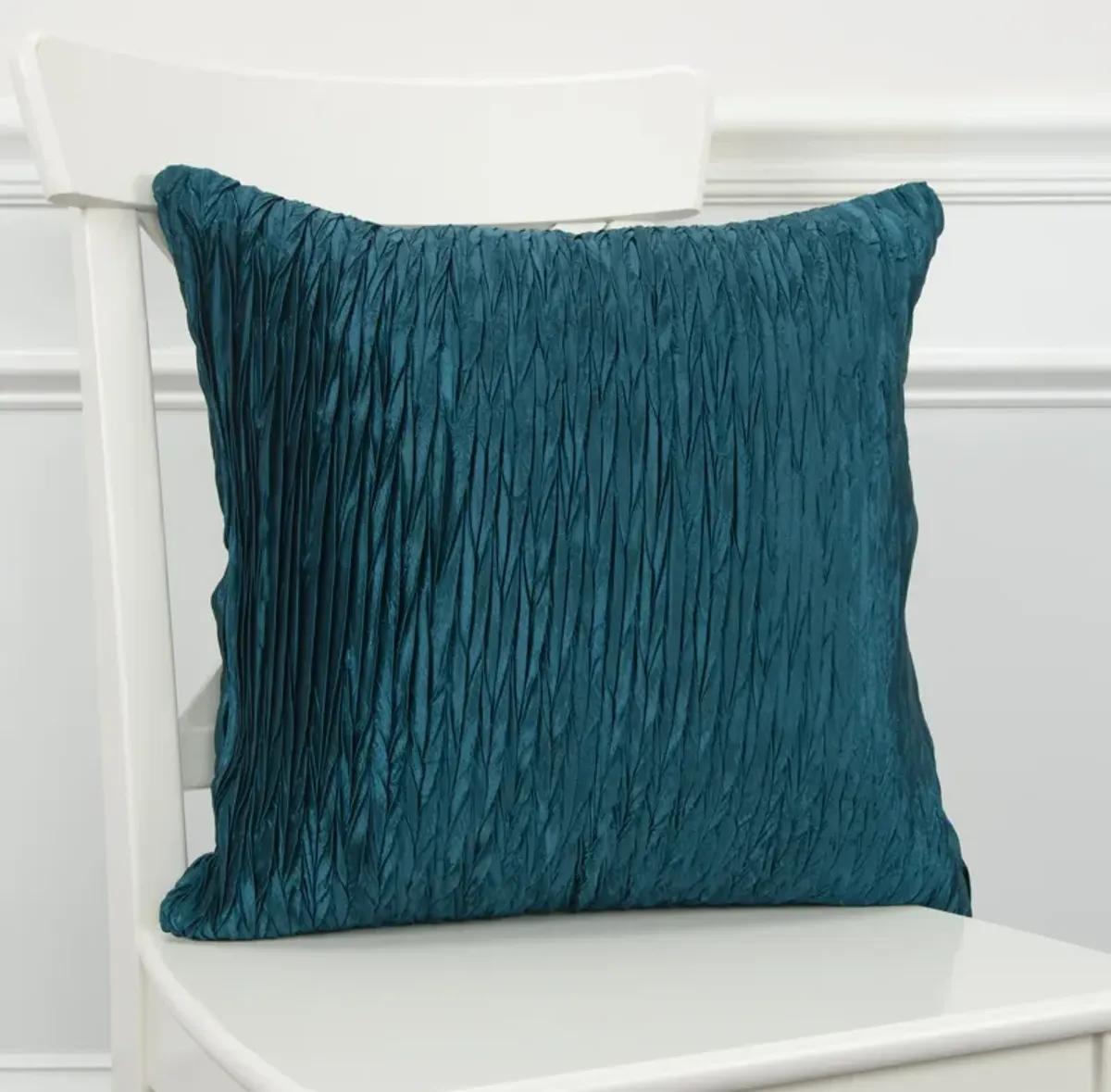 Stripe Peacock Blue Pillow