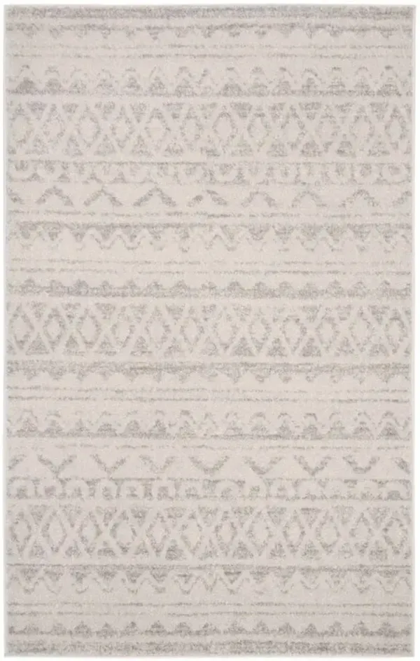 Adirondack Contemporary Ivory / Silver 9' X 12' Powerloomed Rug