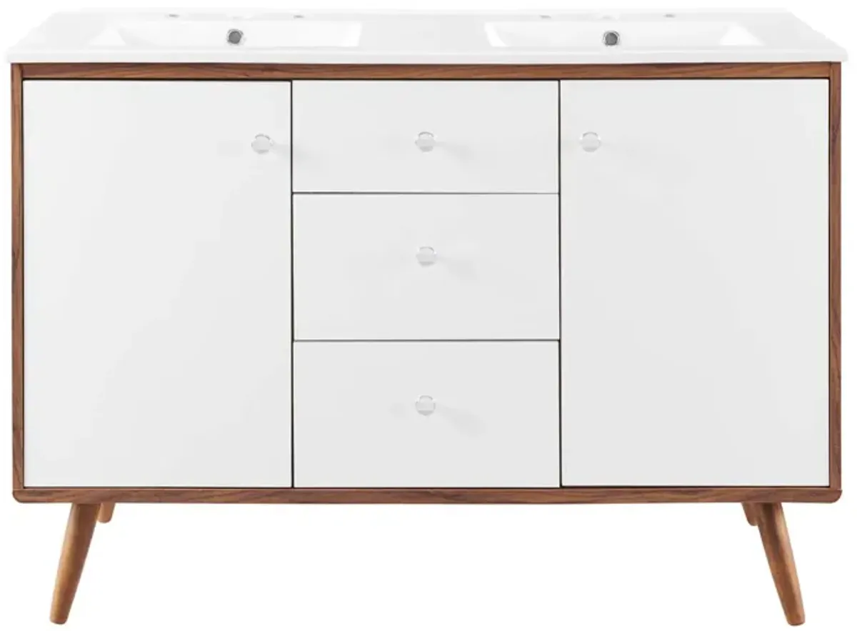 Transmit 48" Double Sink Bathroom Vanity