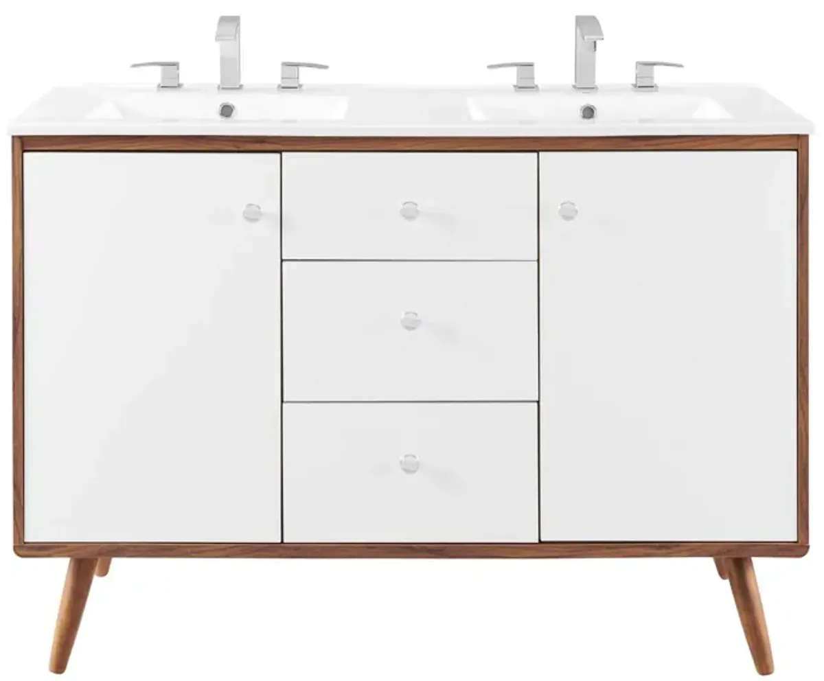 Transmit 48" Double Sink Bathroom Vanity