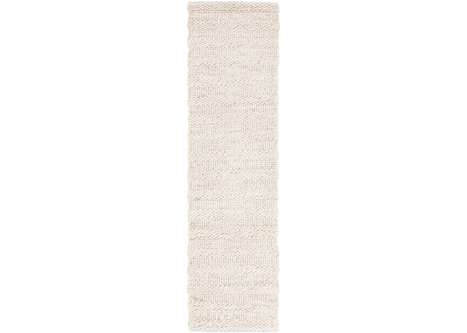 NATURAL FIBER 477 BLEACH 2'-3' x 9' Runner Rug