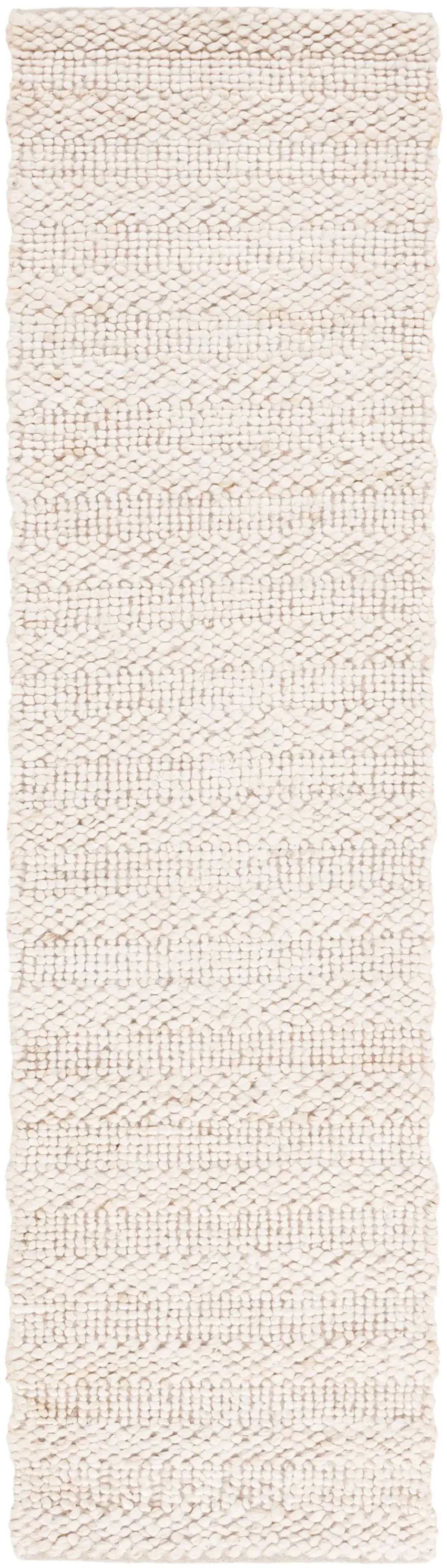 NATURAL FIBER 477 BLEACH 2'-3' x 9' Runner Rug