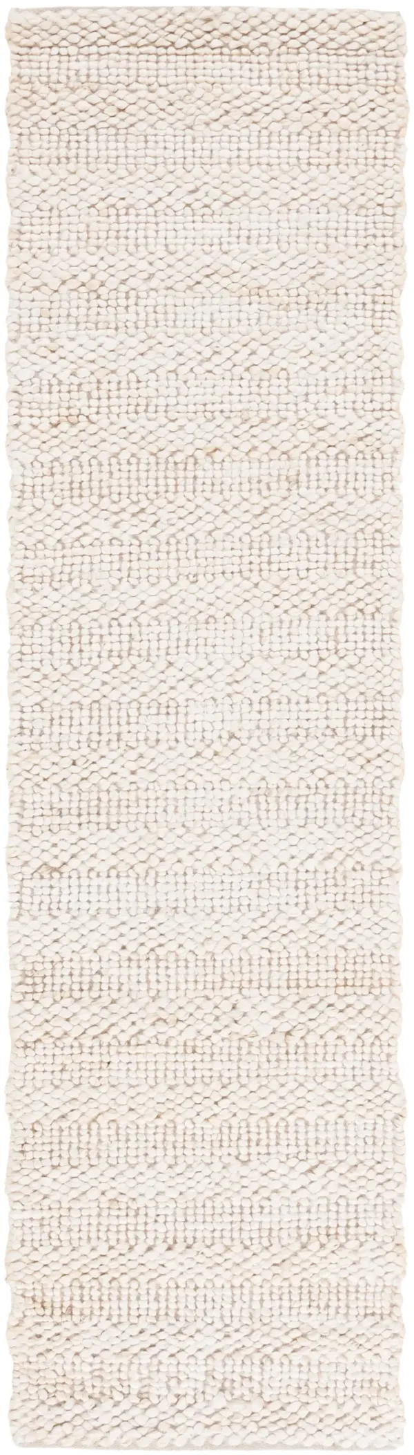 NATURAL FIBER 477 BLEACH 2'-3' x 9' Runner Rug