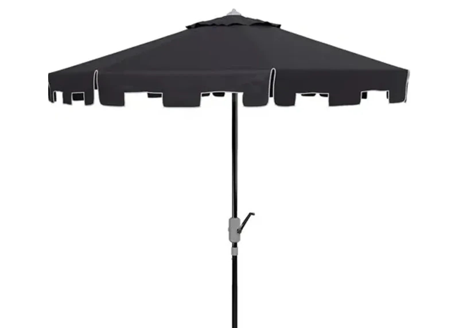 UV RESISTANT ZIMMERMAN 9 FT CRANK MARKET PUSH BUTTON TILT UMBRELLA WITH FLAP