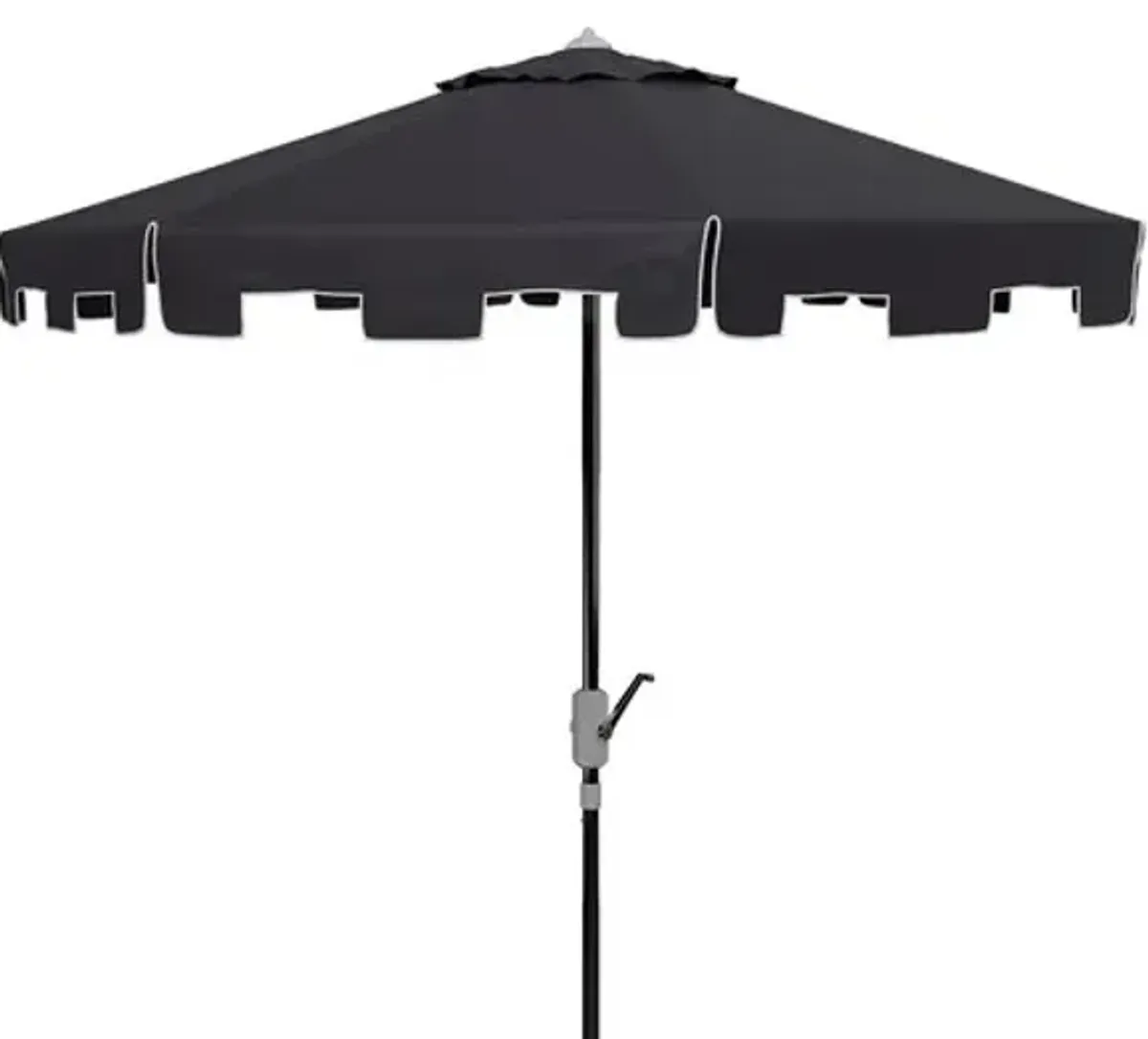 UV RESISTANT ZIMMERMAN 9 FT CRANK MARKET PUSH BUTTON TILT UMBRELLA WITH FLAP