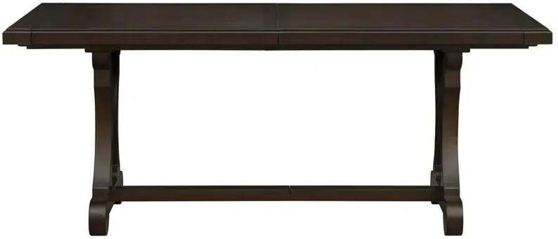 Madison Park Weston Brown Rectangle Extension Dining Table