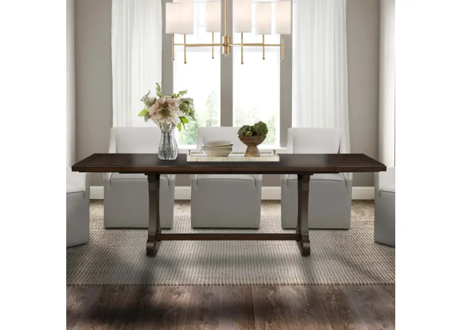 Madison Park Weston Brown Rectangle Extension Dining Table