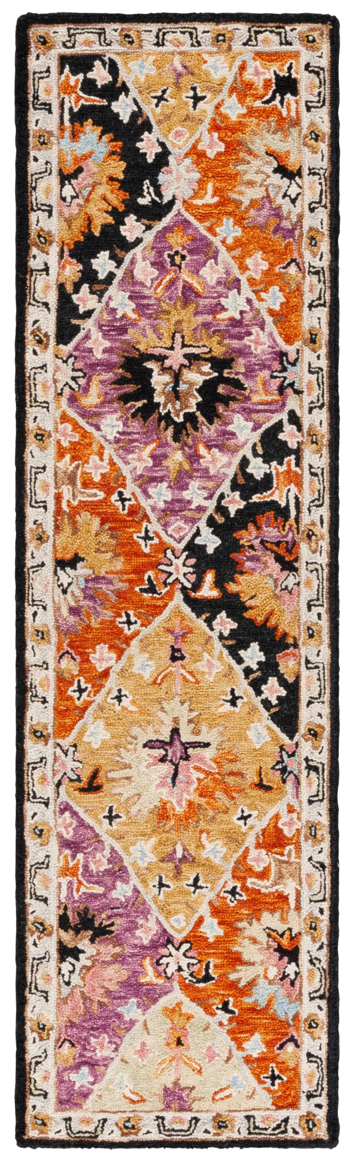 ASPEN 108 BLACK  2'-3' x 8' Runner Rug