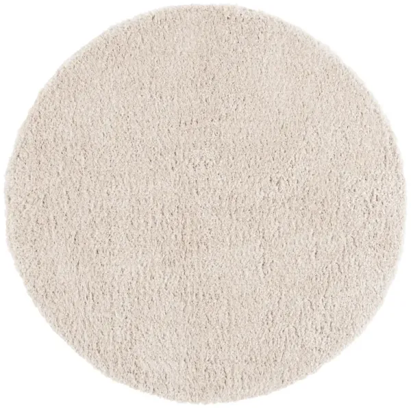 LINDSAY SHAG 560 BEIGE 6'-7' x 6'-7' Round Round Rug