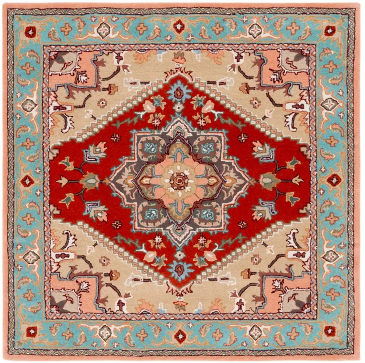 HERITAGE Hand Tufted 6' x 6' Square area rug