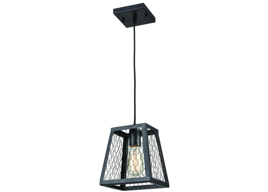 Grange 6.6" Wide 1-Light Mini Pendant - Oil Rubbed Bronze