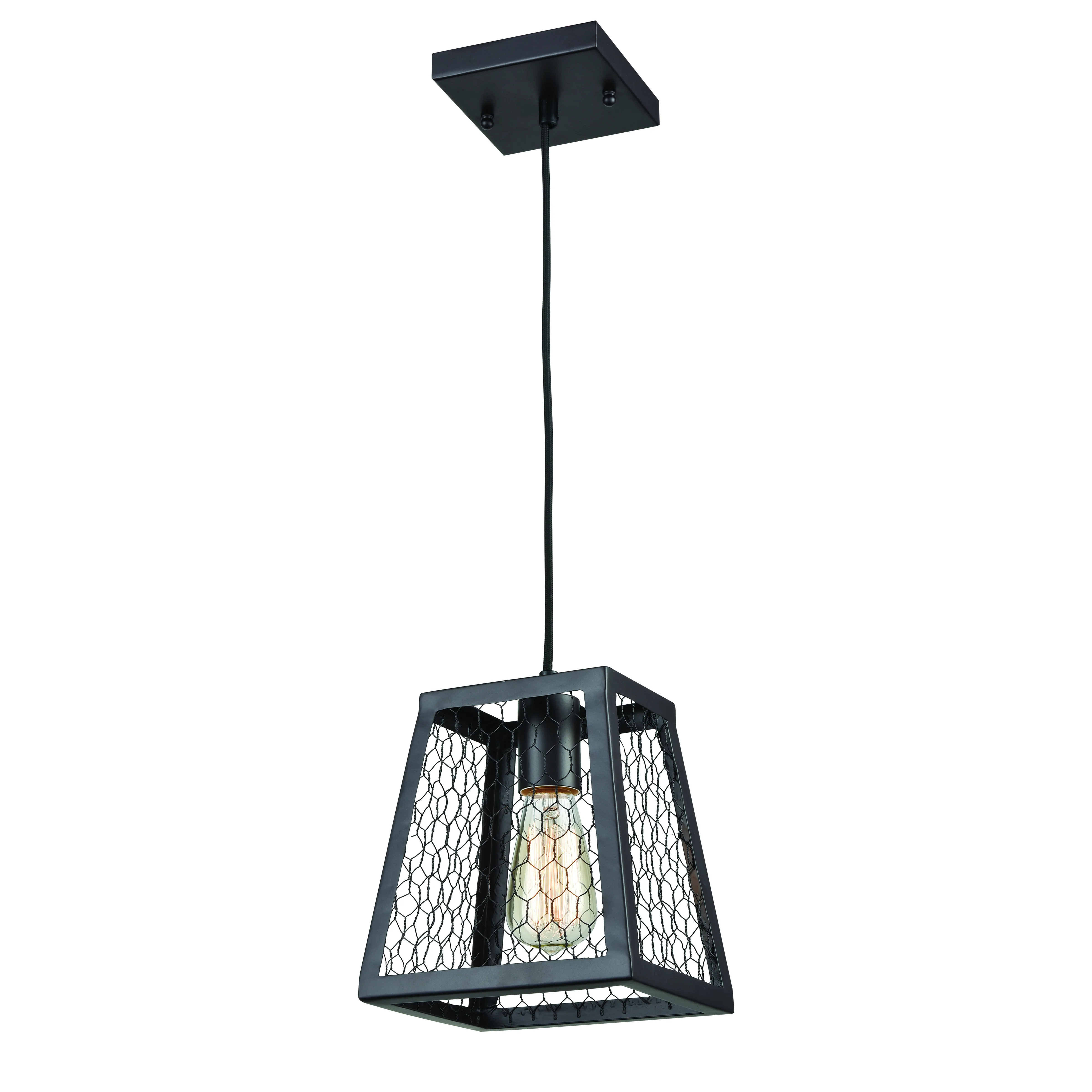 Grange 6.6" Wide 1-Light Mini Pendant - Oil Rubbed Bronze