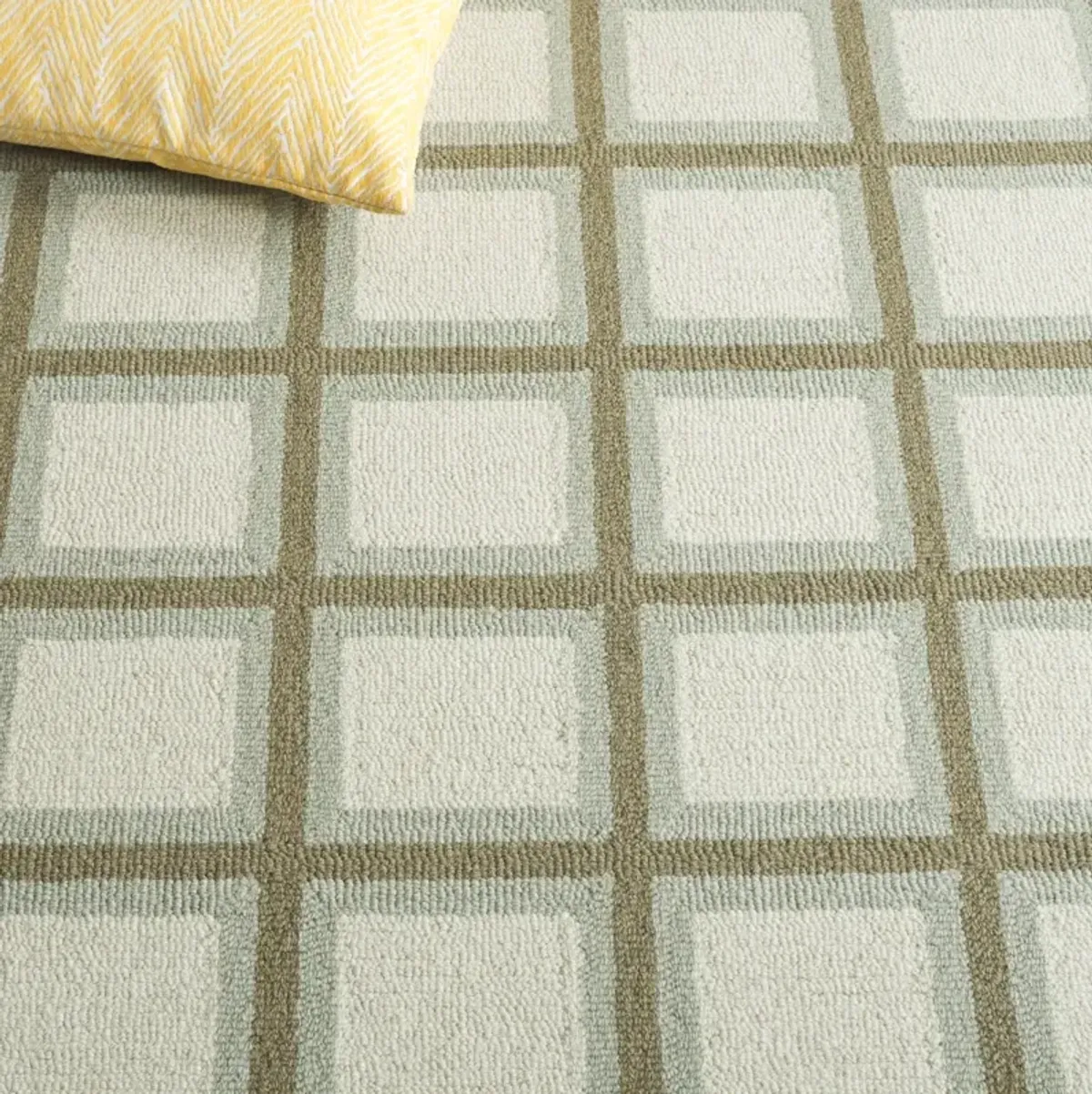 GENRE 402 GREEN  2'-3' x 8' Runner Rug