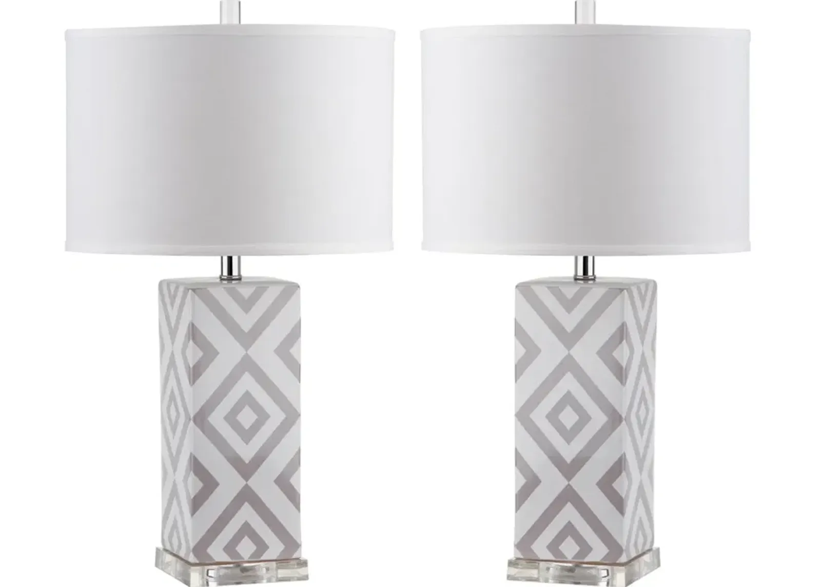 Diamonds 27-Inch H Table Lamp - Set of 2