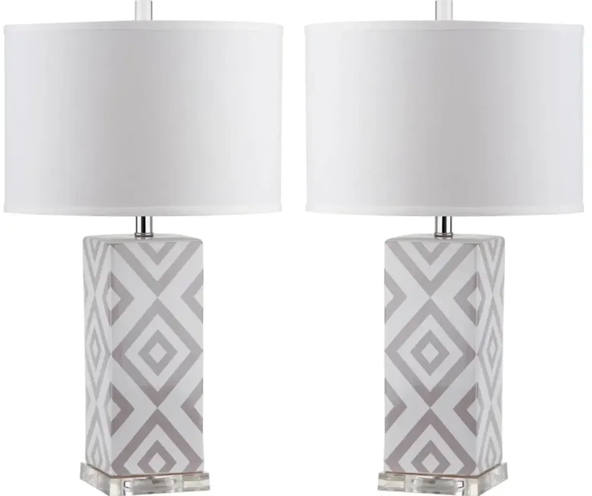 Diamonds 27-Inch H Table Lamp - Set of 2