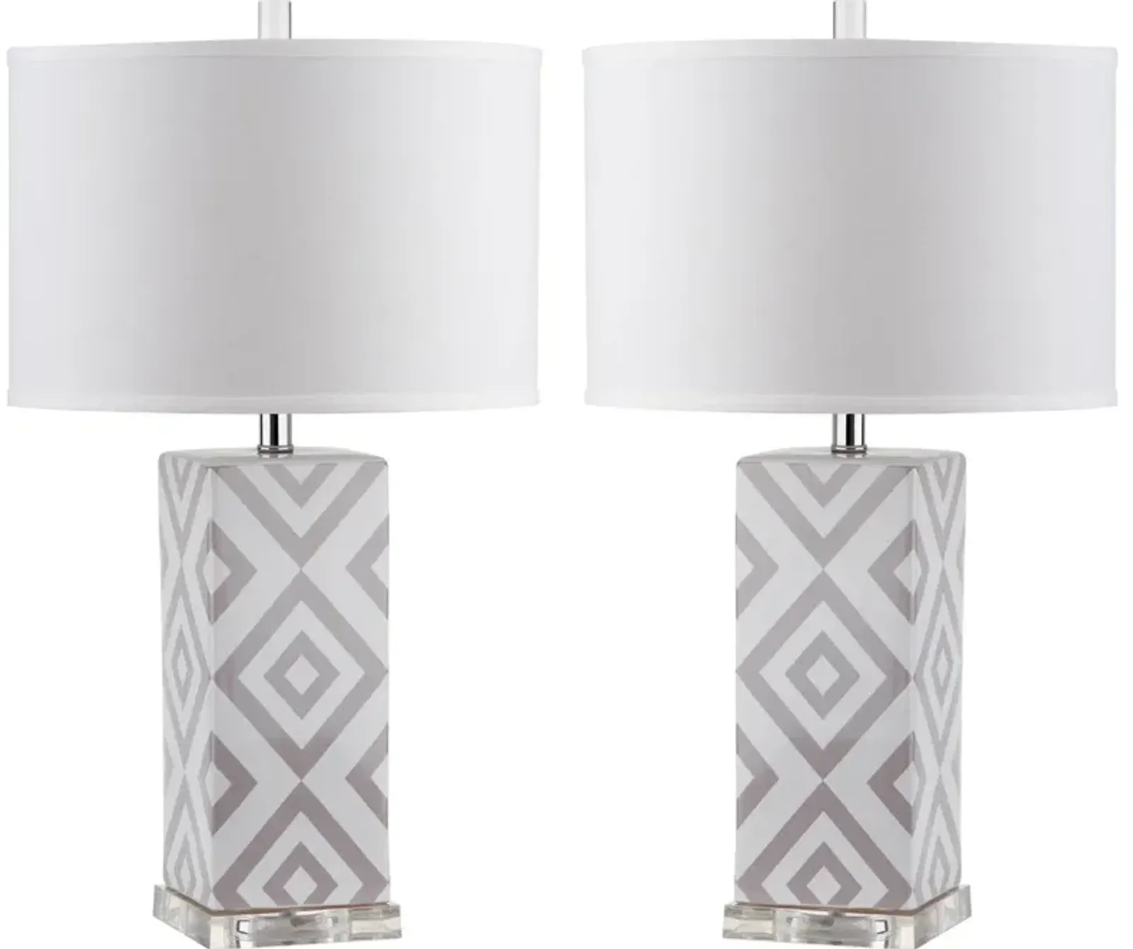 Diamonds 27-Inch H Table Lamp - Set of 2