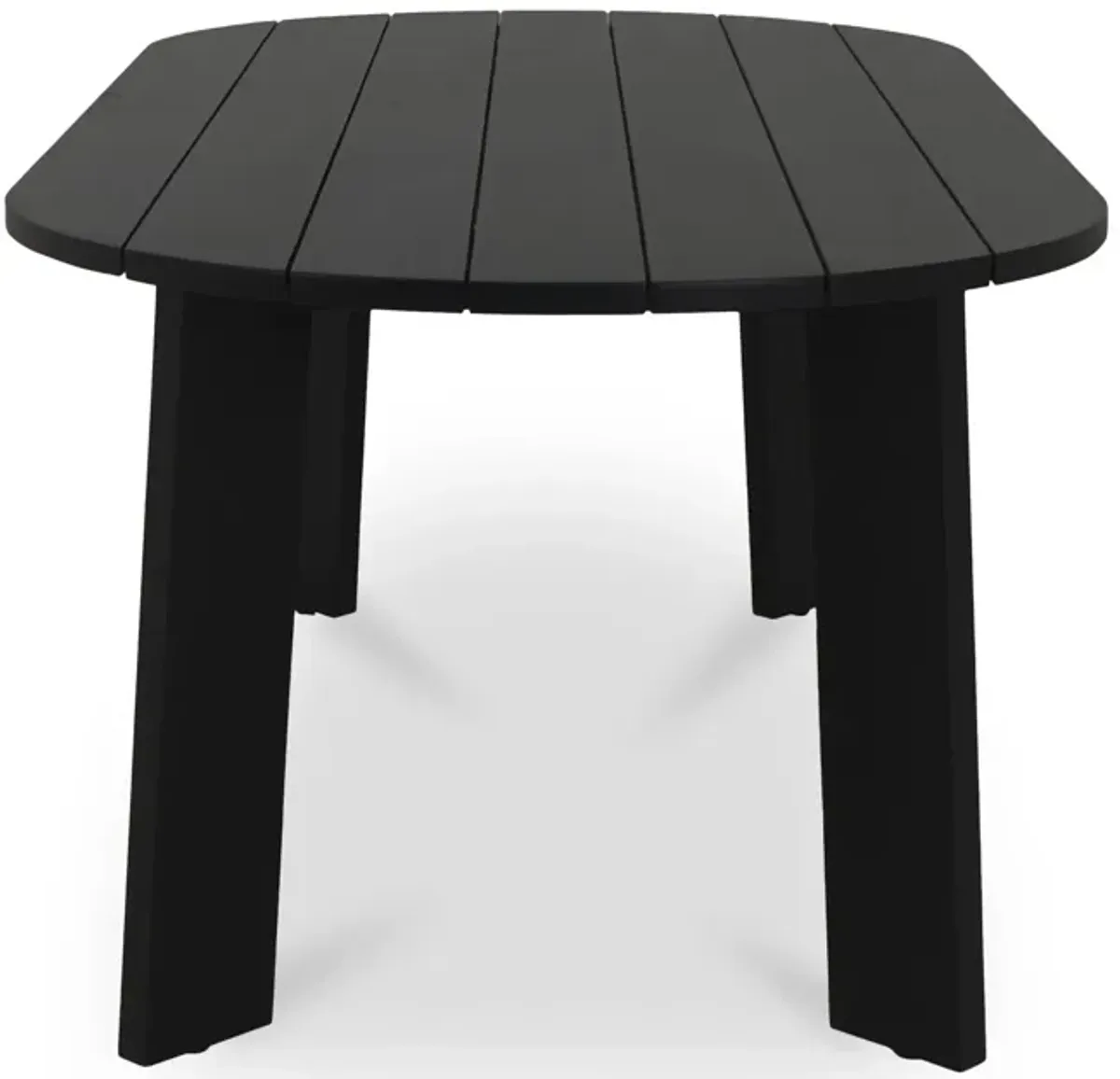 Delta Oval Outdoor Dining Table Black