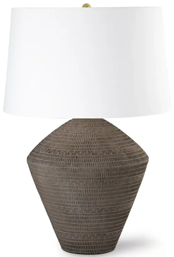 Soren Ceramic Table Lamp (Brown)