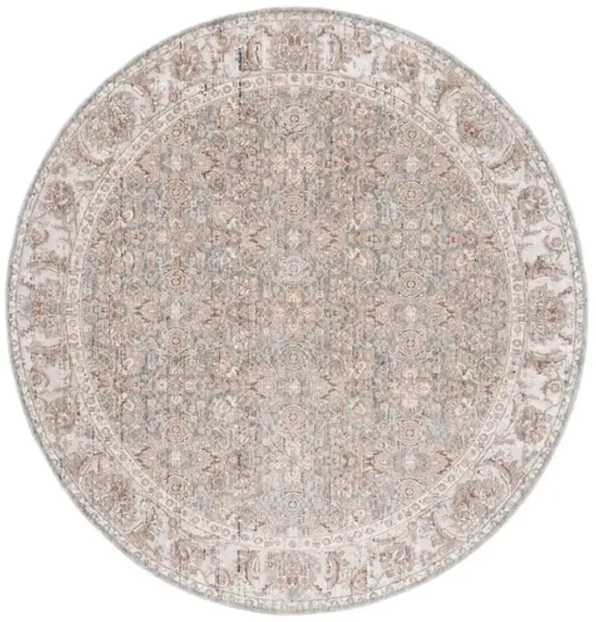 HARLOW 103 Grey  6'-3' X 6'-3' Round Round Rug