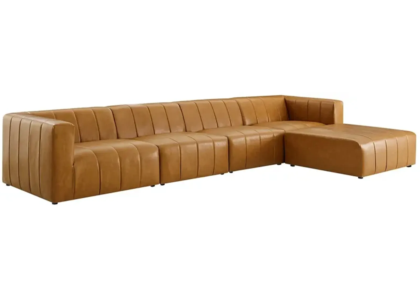 Bartlett Vegan Leather 5-Piece Sectional Sofa