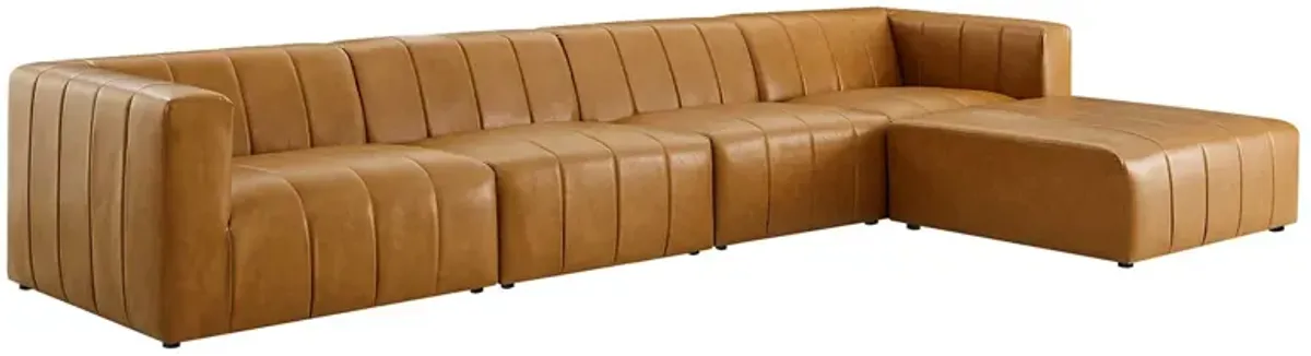 Bartlett Vegan Leather 5-Piece Sectional Sofa