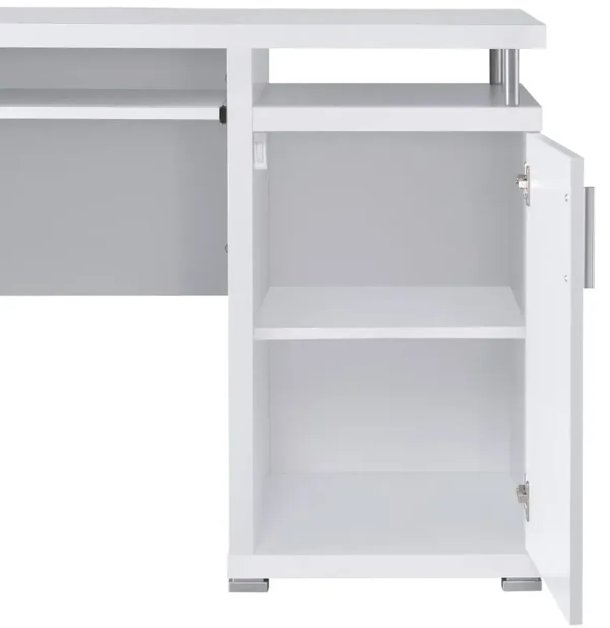 Tracy 2-drawer Computer Desk White