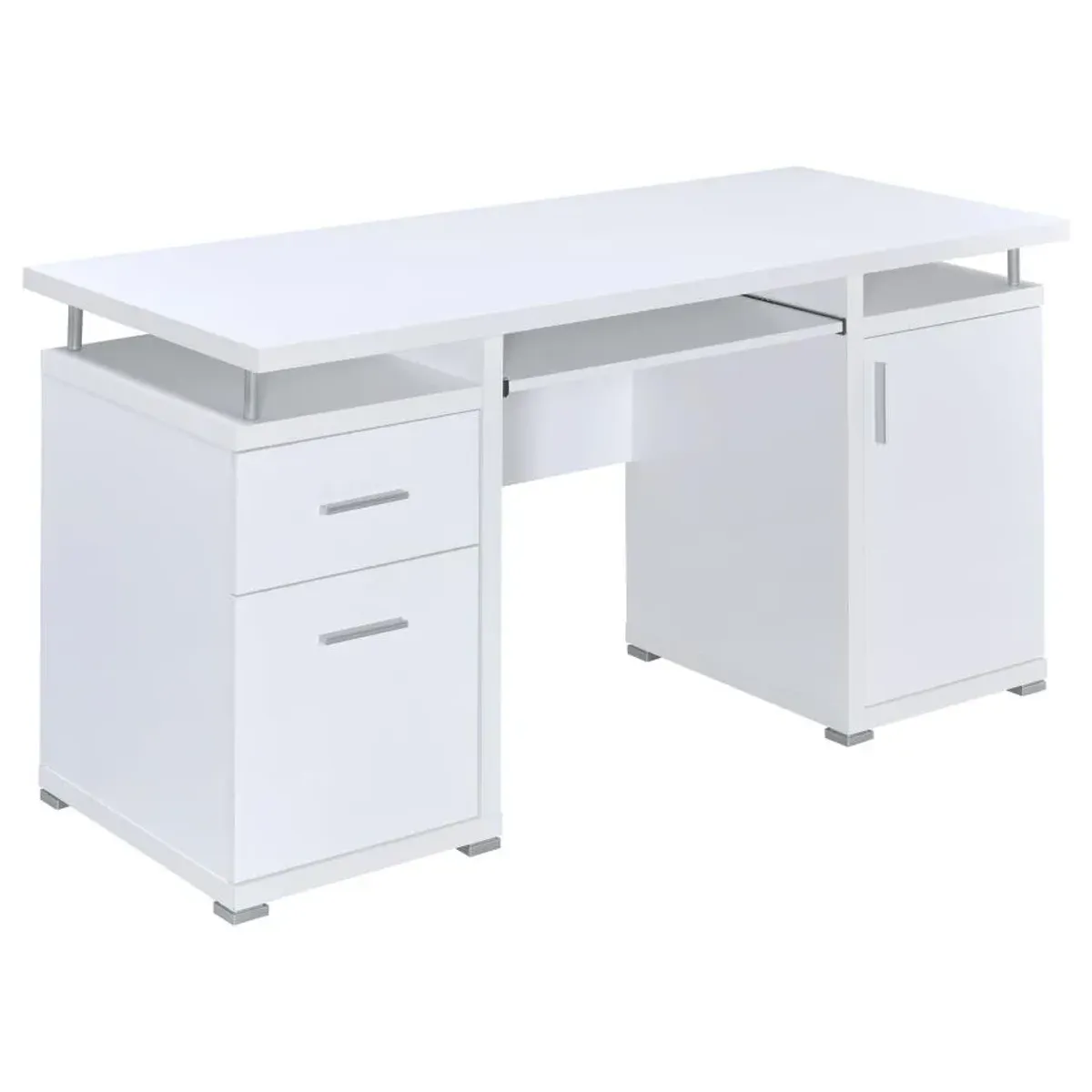 Tracy 2-drawer Computer Desk White