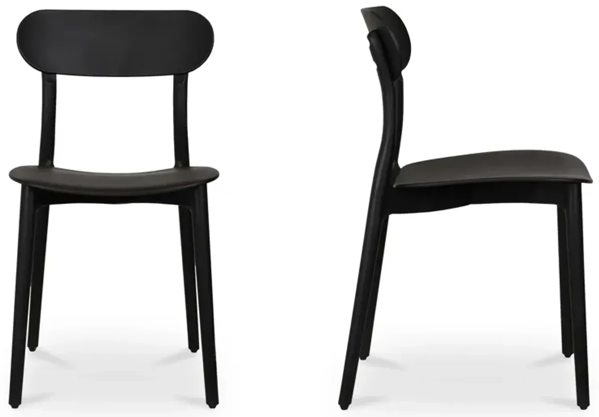 Kent Outdoor Dining Chair Black - Set Of Two