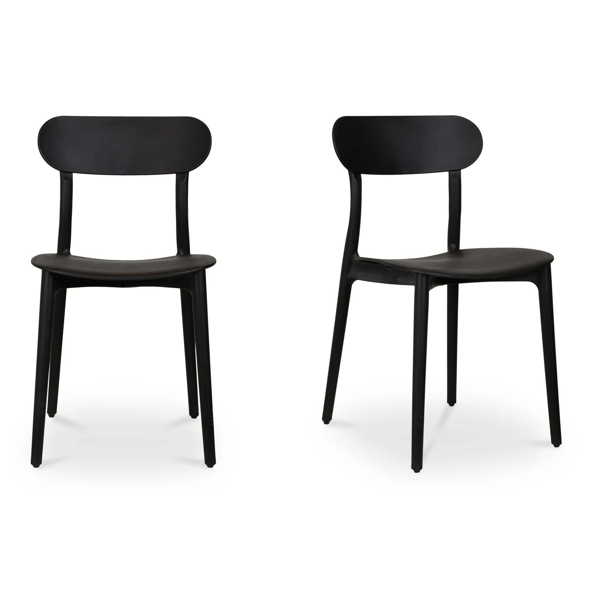 Kent Outdoor Dining Chair Black - Set Of Two