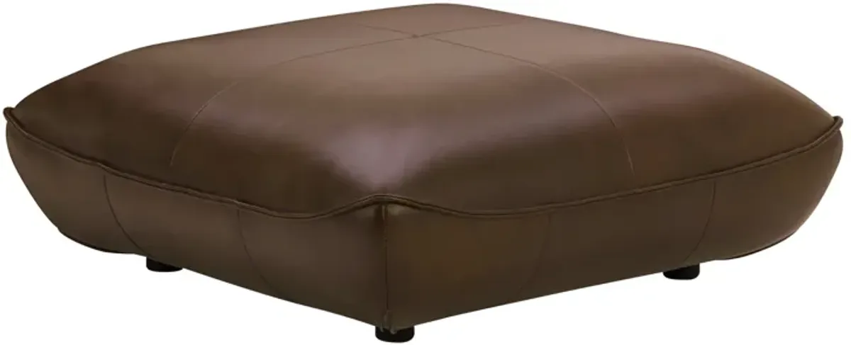 ZEPPELIN LEATHER OTTOMAN