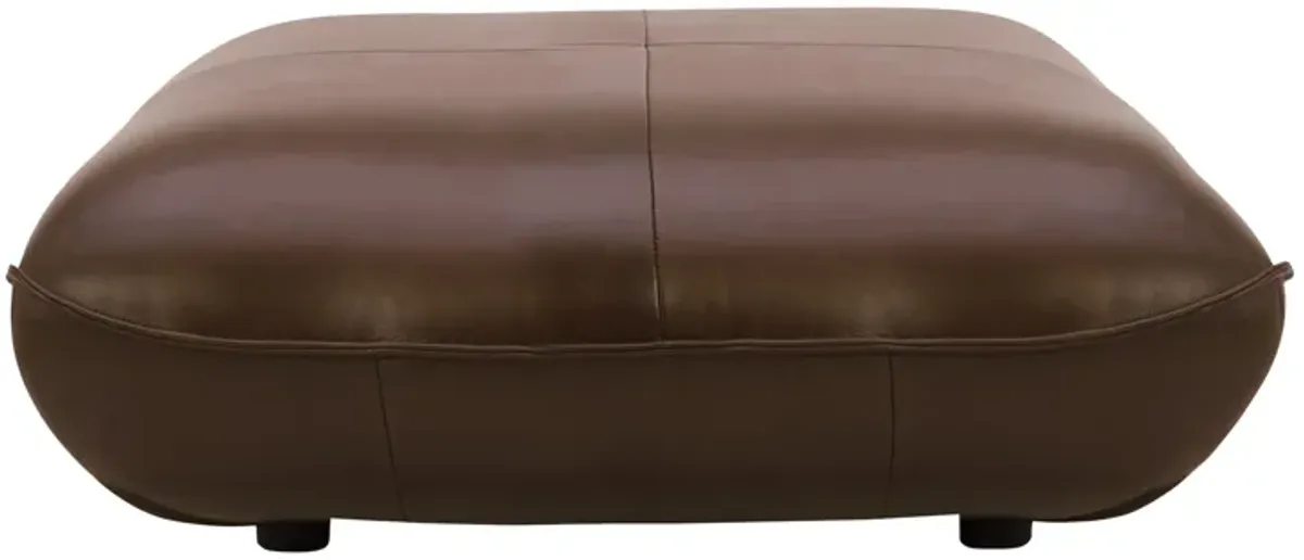 ZEPPELIN LEATHER OTTOMAN