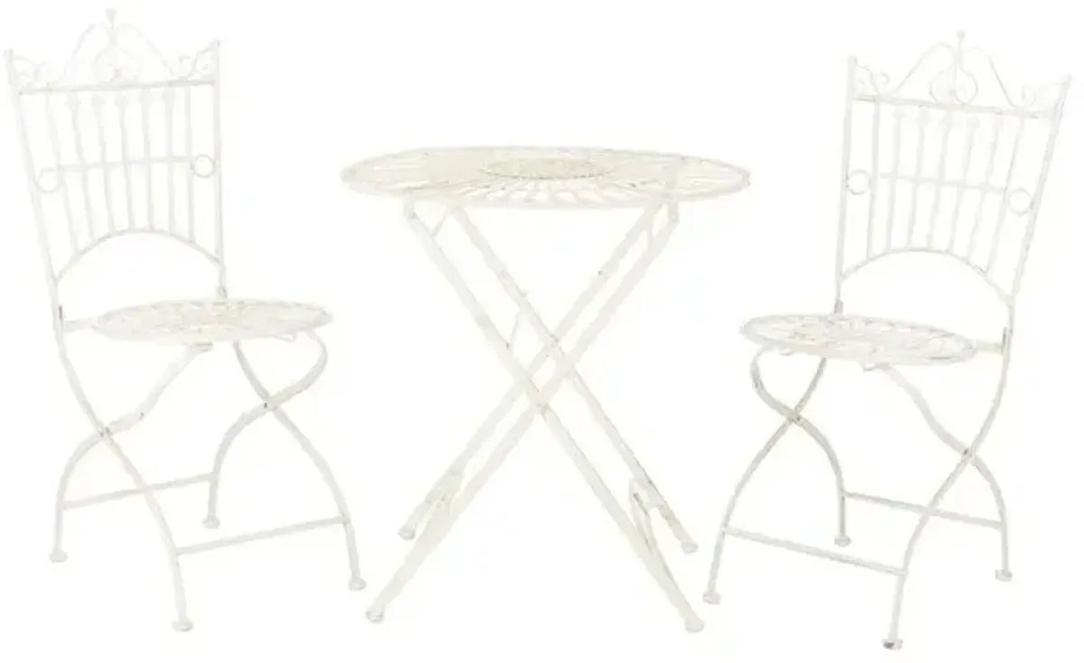 Belen Bistro Set, One Table And Two Chairs