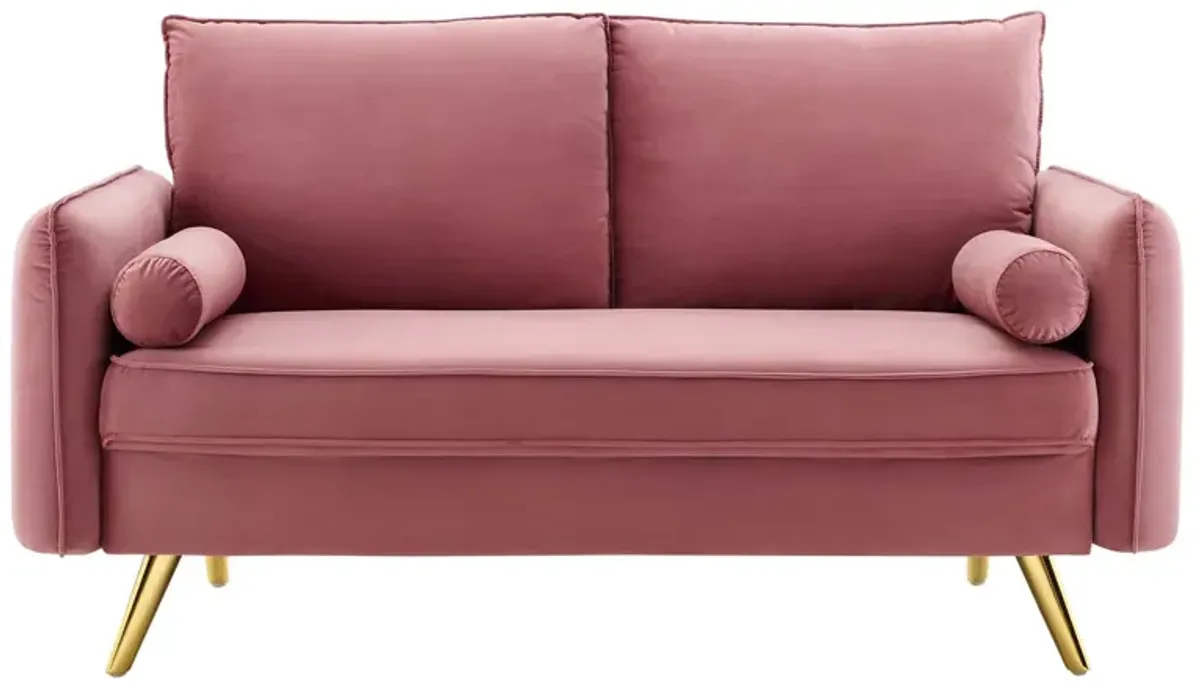 Revive Performance Velvet Loveseat