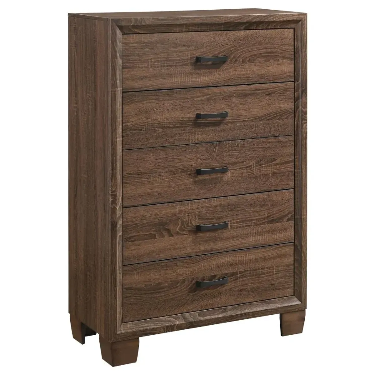 Brandon 5-drawer Chest Medium Warm Brown