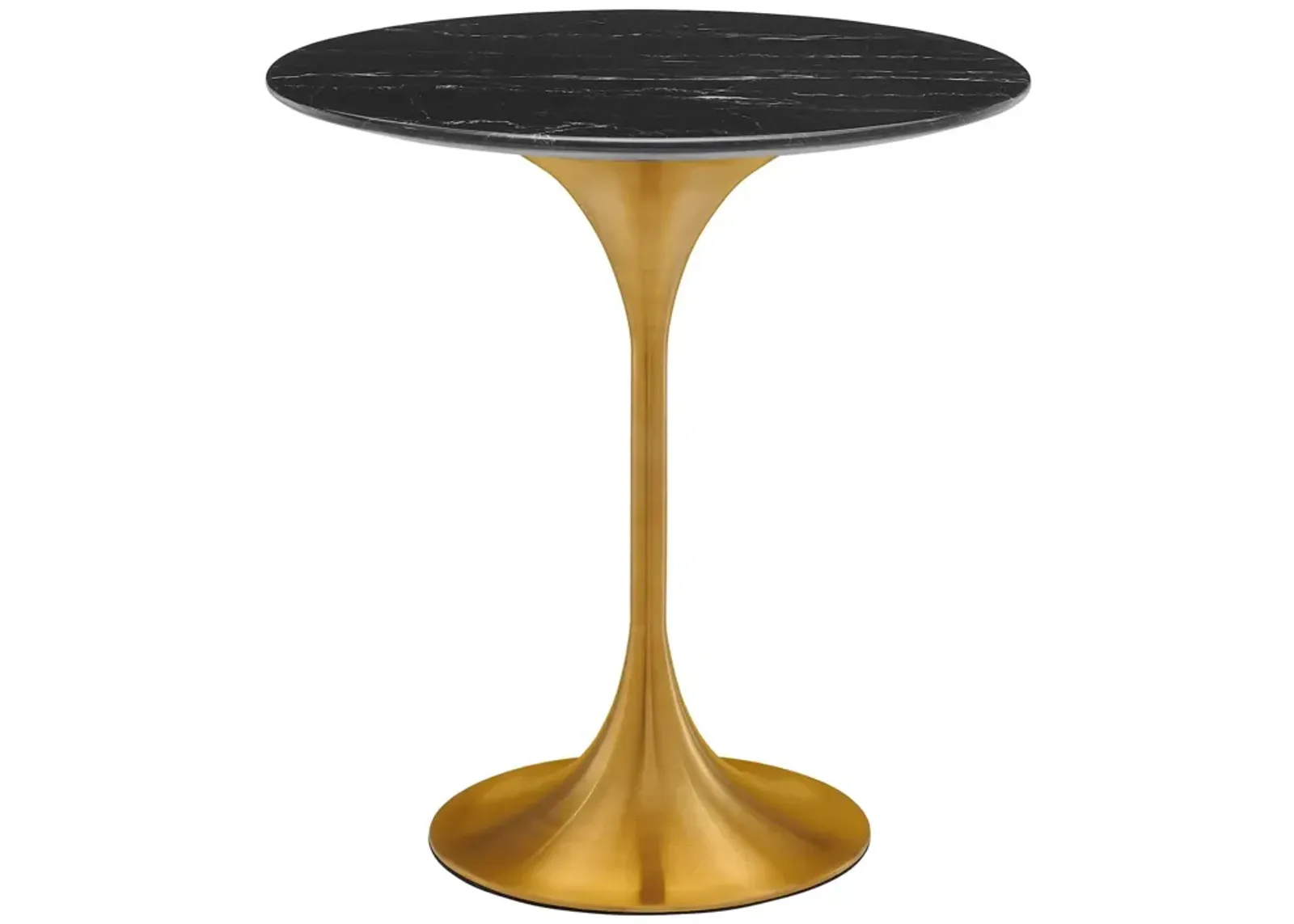 Lippa 20" Round Artificial Marble Side Table