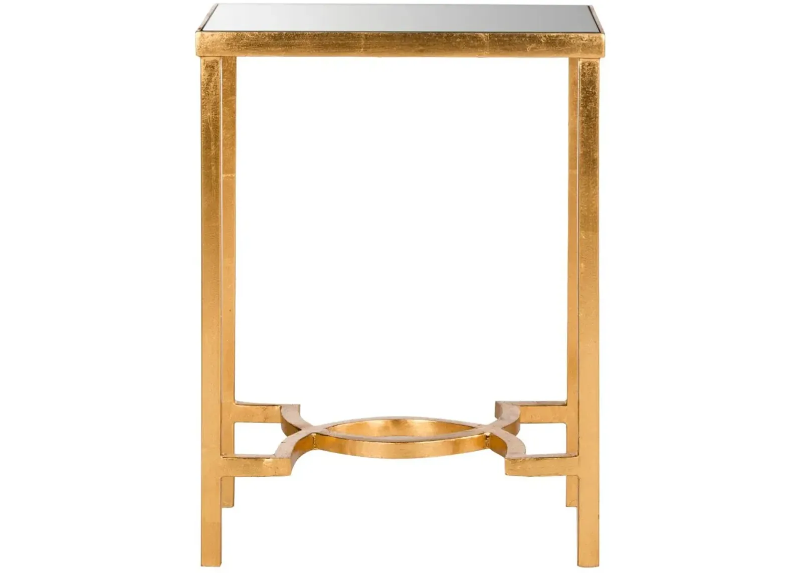 MITA MIRROR TOP GOLD LEAF END TABLE