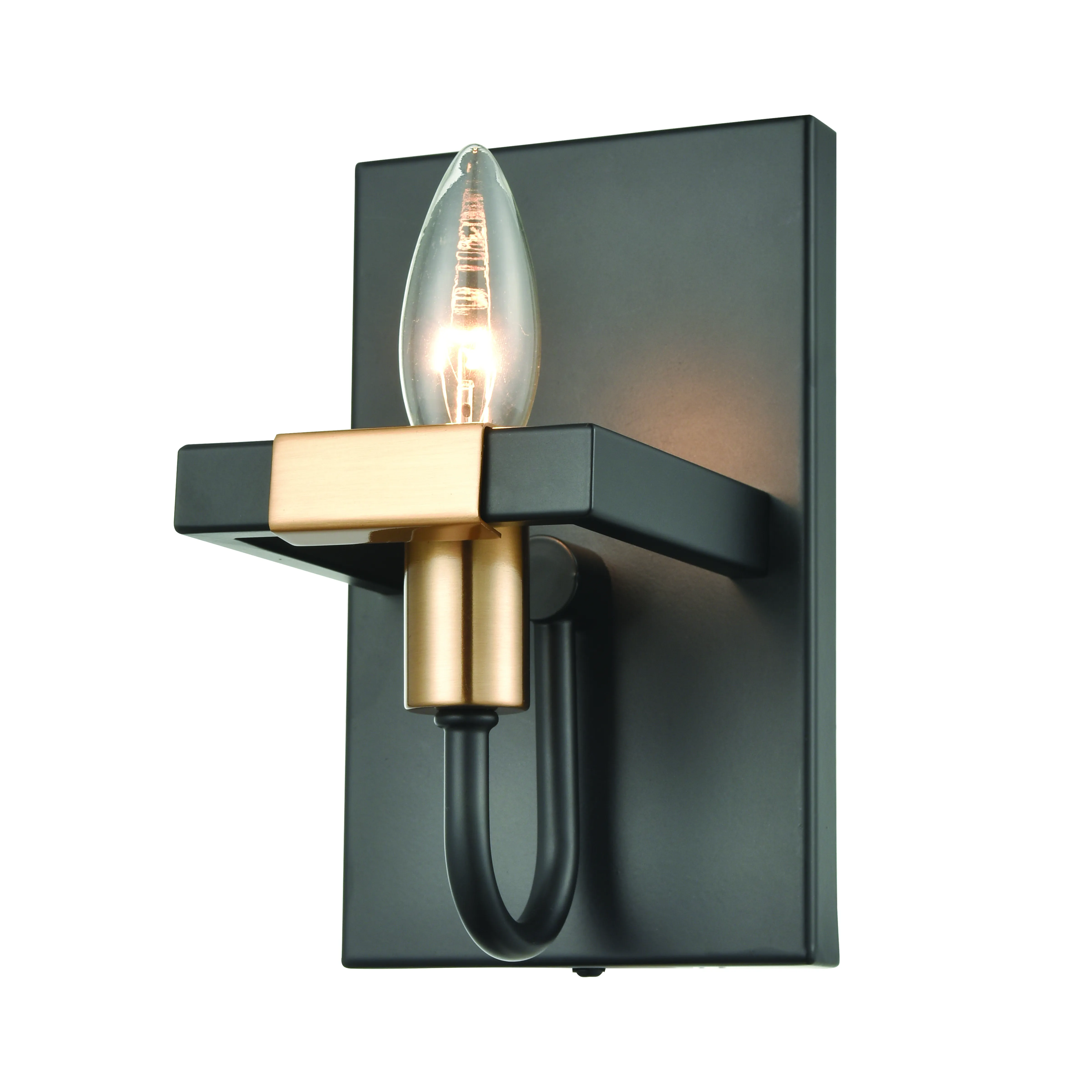 Heathrow 8" High 1-Light Sconce - Matte Black