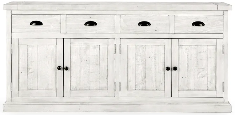 Quincy 4 Dwr 4 Dr Sideboard Nordic Ivory by Kosas Home