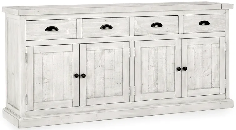 Quincy 4 Dwr 4 Dr Sideboard Nordic Ivory by Kosas Home