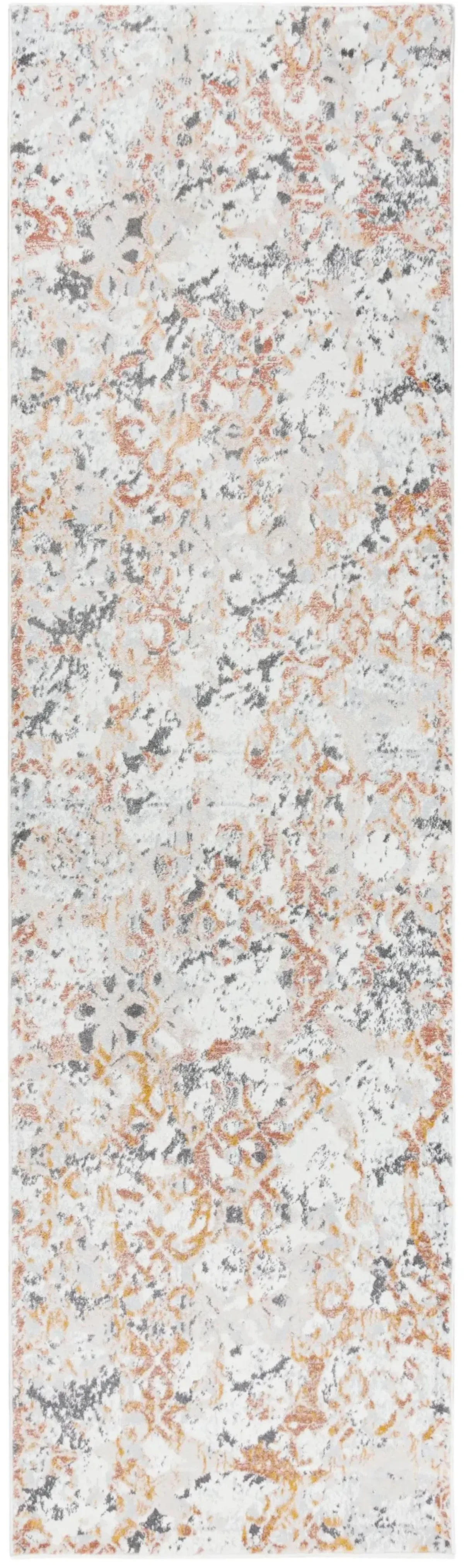 Bristol Beige/Copper All Over Polypropylene/Polyester 2'7" x 8' Runner Rug