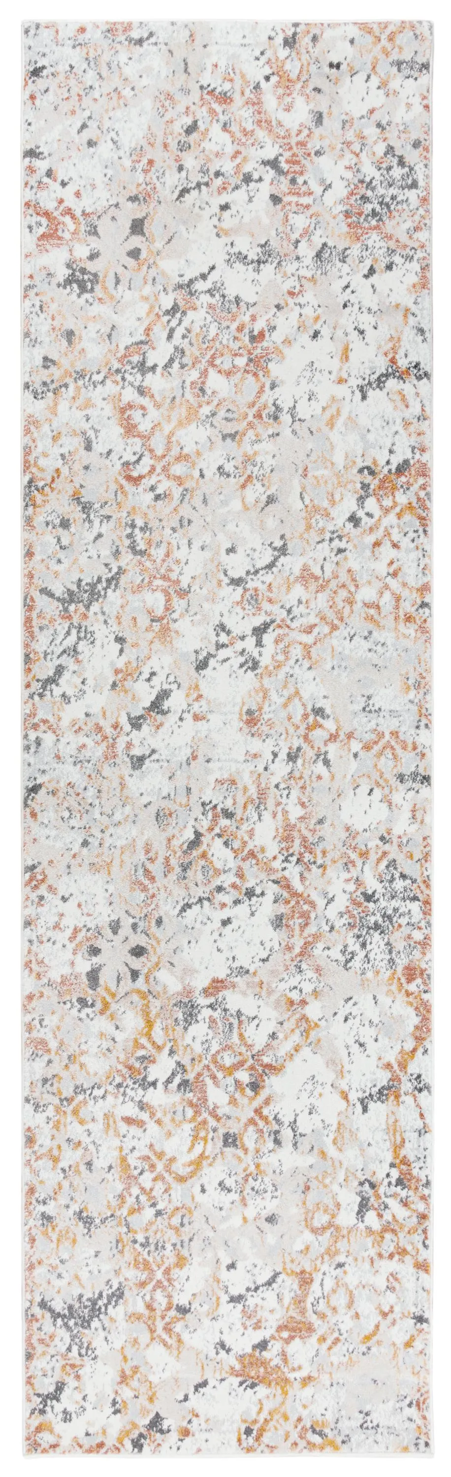 Bristol Beige/Copper All Over Polypropylene/Polyester 2'7" x 8' Runner Rug