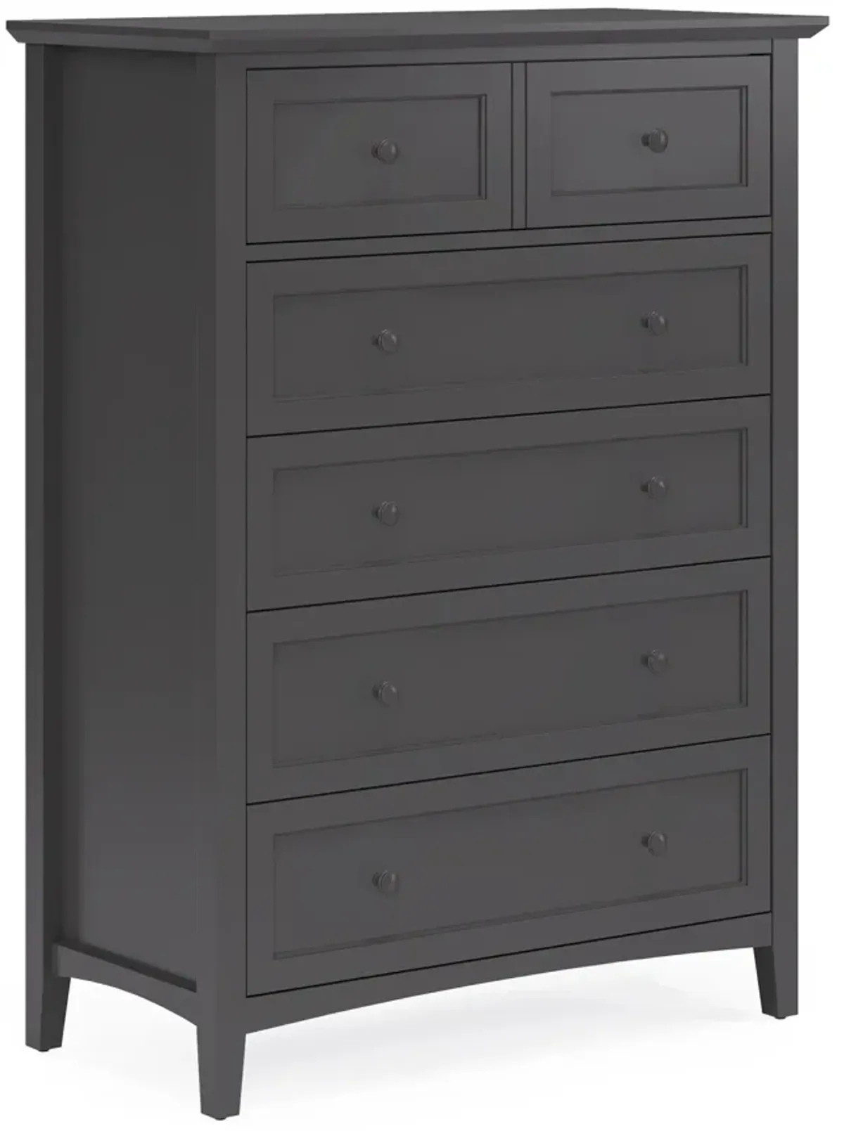 Grace Five Drawer Chest in Raven Black (2024)