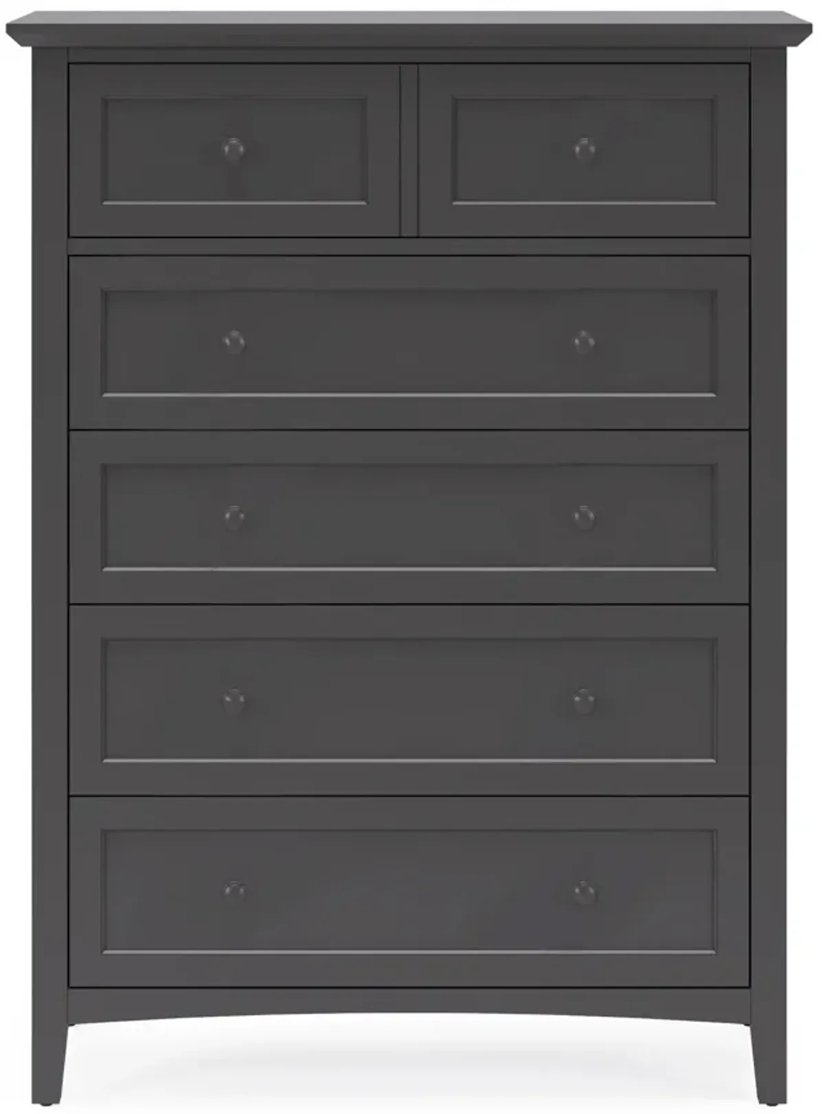 Grace Five Drawer Chest in Raven Black (2024)