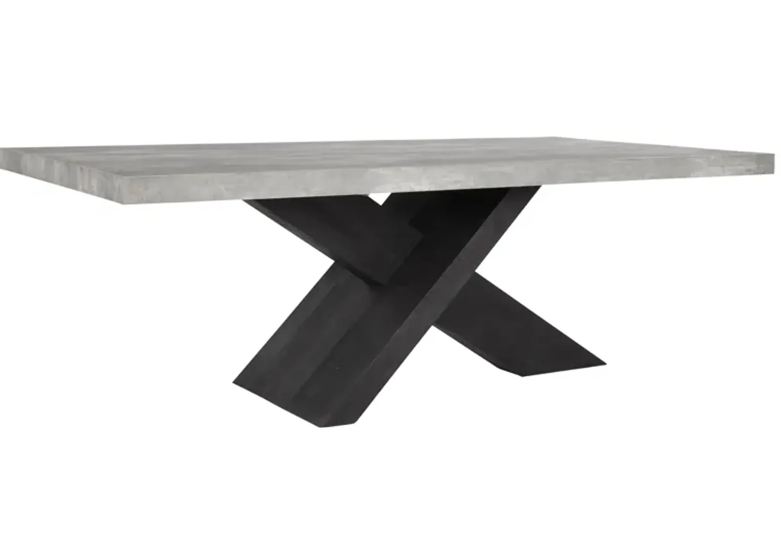 Durant 84" Dining Table Black/antique Gray