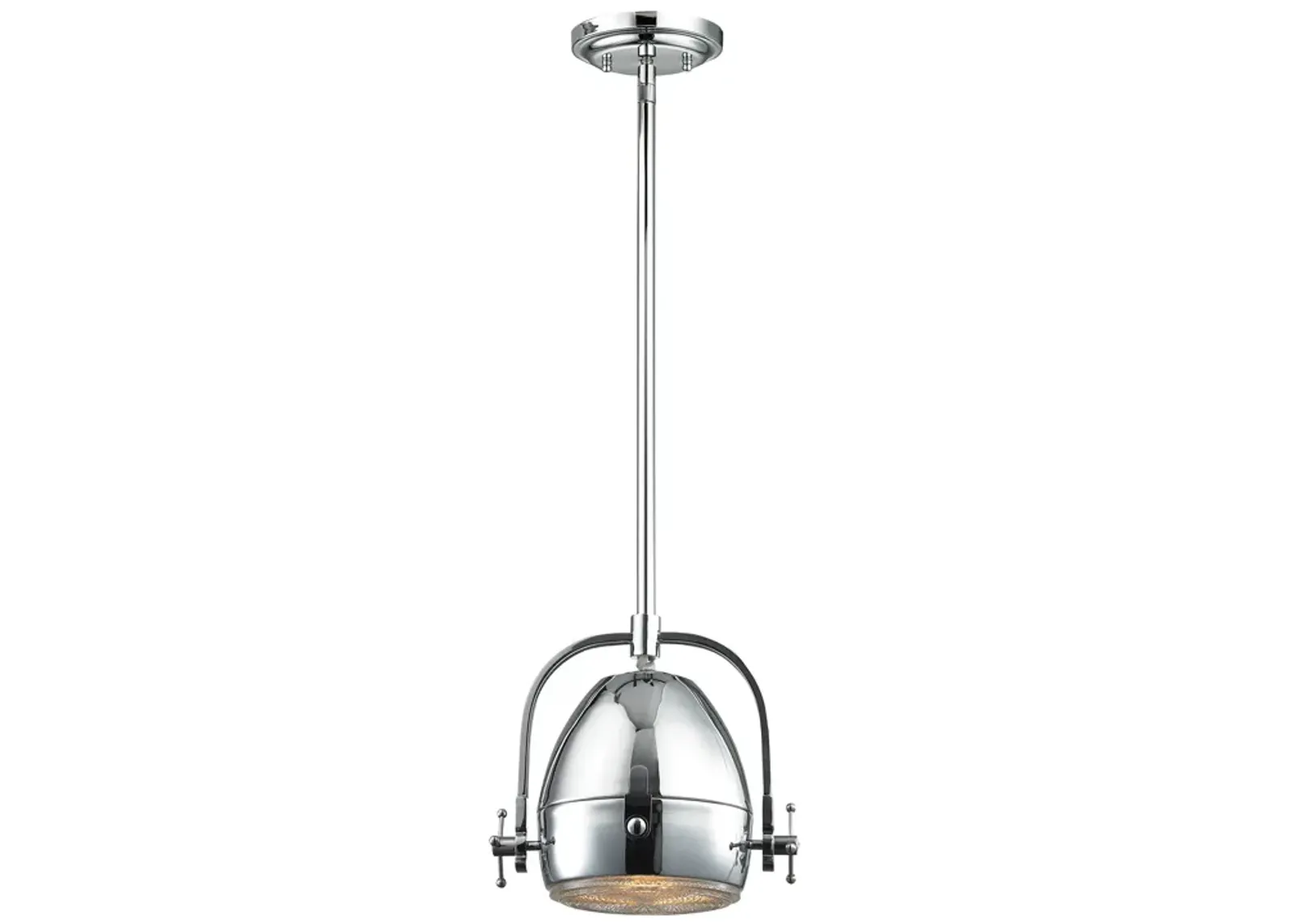 Urbano 8" Wide 1-Light Mini Pendant - Polished Chrome