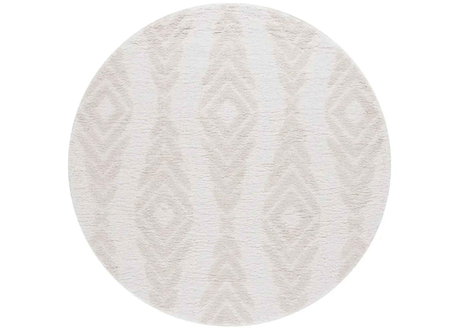 RUMI SHAG 126 IVORY  6'-7' x 6'-7' Round Round Rug