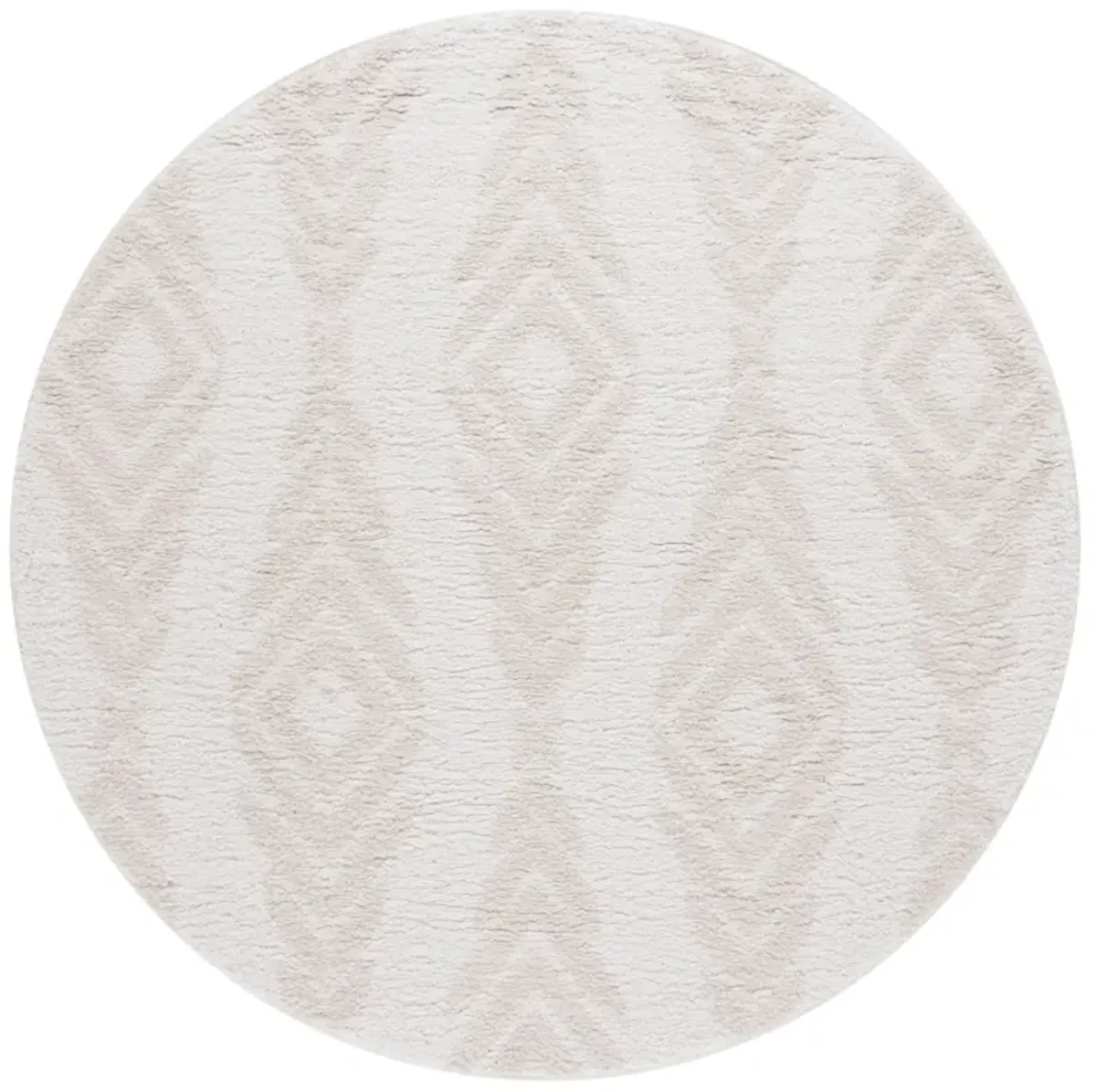 RUMI SHAG 126 IVORY  6'-7' x 6'-7' Round Round Rug